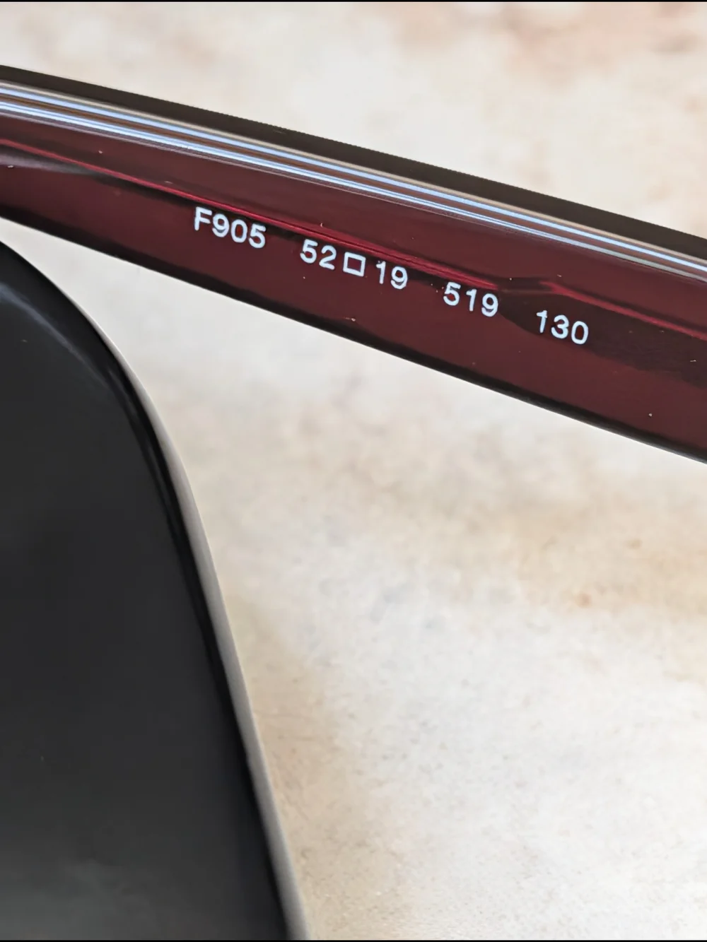 Fendi Rectangular Pink/Burgundy Eyeglasses w Case & Authentication Card New